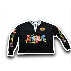 Divinity “Nostalgia Sweater” in Black Y2K 90's Blokecore Sportswear Sportscore